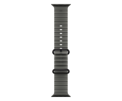 Pasek i akcesoria do zegarków Apple 49mm Translucent Black Ocean Band - Black Titanium Finish
